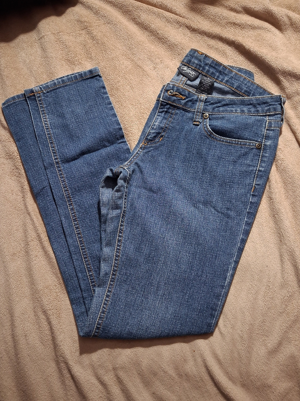 City Streets Straight Leg Women's Jeans - Blue